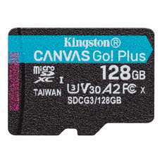 128GB microSDXC Kingston Canvas Go! Plus A2 U3 V30 170MB/s bez adapteru