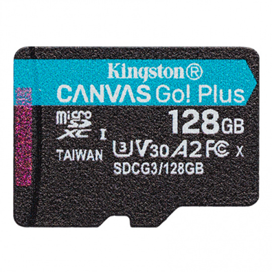 Kingston Canvas Go Plus A2/micro SDXC/128GB/170MBps/UHS-I U3 / Class 10