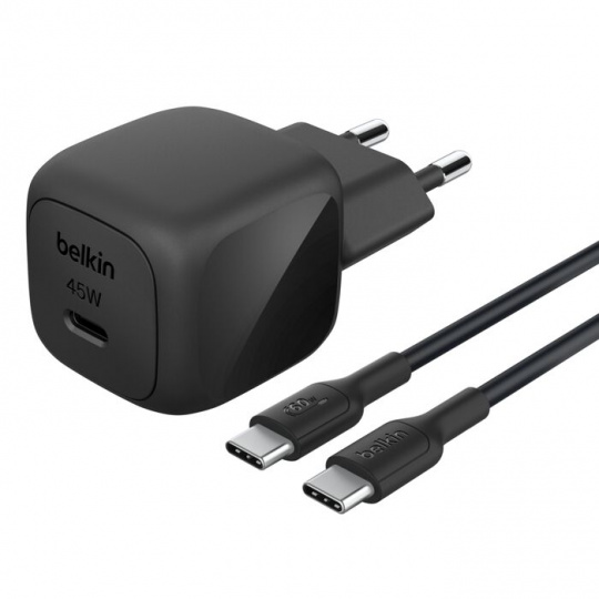 BELKIN 45W USB PD nabíjecí adaptér černý + 1m USB-C kabel