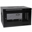 Skříň SmartRack 6U, Mini Rack, Š=600mm, Hl=550mm, hloubka pro přepínače, montáž na stěnu