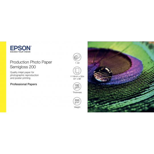 EPSON Production Photo Paper Semigloss 200 44"x30m