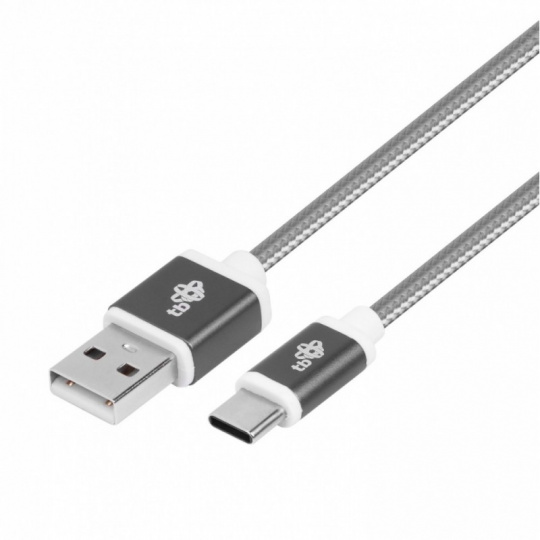 TB Cable USB - USB C 1.5 m gray tape
