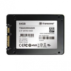 TRANSCEND SSD452K 64GB Industrial (3K P/E) SSD disk 2.5" SATA3, 3D TLC, Aluminium case, 560MB/s R, 520 MB/W, černý TRANSCEND SSD452K 64GB Industrial (3K P/E) SSD disk 2.5" SATA3, 3D TLC, Aluminium case, 560MB/s R, 520 MB/W, černý