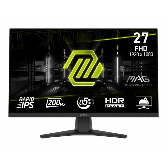 MSI Gaming monitor MAG 272F 27" Rapid IPS/FHD/200Hz/0,5ms/HDMI/DP/černá