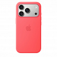 iPhone 17 Pro Silicone Case with MS – Bright Guava