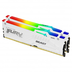 Kingston FURY Beast/DDR5/32GB/6800MHz/CL34/2x16GB/RGB/White