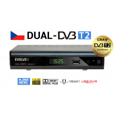 EVOLVEO Gamma T2, Dual HD DVB-T2 H.265/HEVC rekordér EVOLVEO Gamma T2, Dual HD DVB-T2 H.265/HEVC rekordér