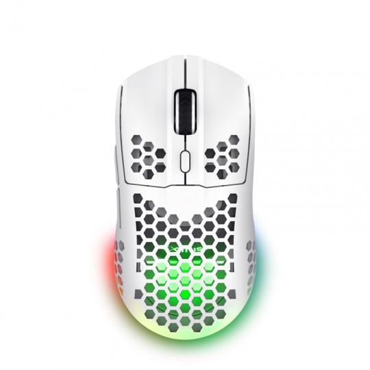 Trust Gaming GXT 929W Helox/Herní/Optická/Pro praváky/4 800 DPI/Bezdrátová USB/Bílá