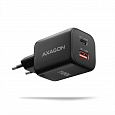 AXAGON ACU-PQ100, GaN nabíječka do sítě 100W, USB-A + USB-C, PD3.0/PPS/QC4+/SFC2.0/Apple, černá