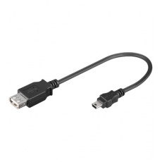 PremiumCord USB redukce kabel USB A/female - Mini 5pin USB/male 20cm OTG PremiumCord USB redukce kabel USB A/female - Mini 5pin USB/male 20cm OTG