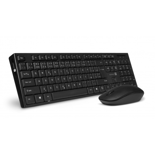 Set klávesnice + myš Connect IT CKM-7500-CS - bezdrátová černá klávesnice + myš, CZ + SK layout