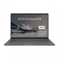 ASUS Zenbook 14 - Qualcomm Purwa SE/16GB/512GB SSD/14"/WUXGA/OLED/2y PUR/Win 11 Home/šedá ASUS Zenbook 14 - Qualcomm Purwa SE/16GB/512GB SSD/14"/WUXGA/OLED/2y PUR/Win 11 Home/šedá