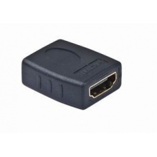 Kab. redukce HDMI-HDMI F/F,zlacené kontakty, černá