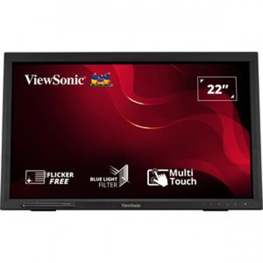 Viewsonic TD2223 - 22" TN FHD 1920x1080/10 bodový dotykový displej/5ms/250cd/75Hz/D-SUB/HDMI/DVI/3xUSB/Repro/VESA