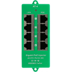 MaxLink Gigabitový 4-portový PoE panel, 802.3af/at MaxLink Gigabitový 4-portový PoE panel, 802.3af/at