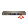 Tenda TEG1024F 24x Gigabit s SFP, 22x RJ45 + 2x SFP / RJ45, Fanless - bez ventilátorů, Rack , 6kV