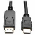 Video kabel DisplayPort 1.2 s aretací / HDMI 4K (Samec/Samec), 1.8m