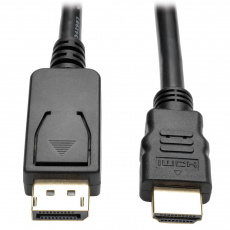 Tripplite Video kabel DisplayPort 1.2 s aretací / HDMI 4K (Samec/Samec), 1.8m