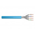 DIGITUS Instalační kabel CAT 6A U-FTP, 500 MHz Eca (EN 50575), AWG 23/1, 500 m buben, simplex, barva modrá