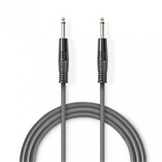 Nedis COTH23000GY50 - Nevyvážený Audiokabel | 6,35mm Zástrčka – 6,35mm Zástrčka | 5 m | Šedá barva Nedis COTH23000GY50 - Nevyvážený Audiokabel | 6,35mm Zástrčka – 6,35mm Zástrčka | 5 m | Šedá barva