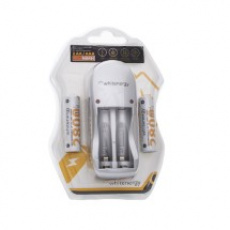 WE Nabíječka pro 2 baterie AA/AAA + 2xAA 2800mAh WE Nabíječka pro 2 baterie AA/AAA + 2xAA 2800mAh
