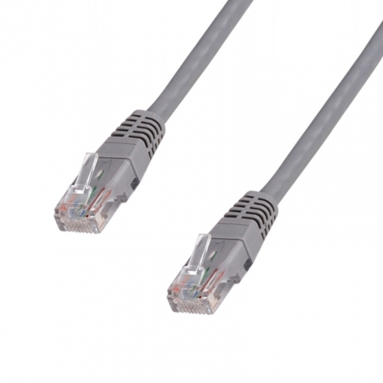 DATACOM Patchkabel 10m , UTP , Cat5e , RJ45,  šedý