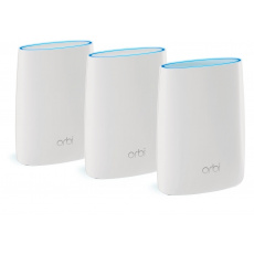 Netgear Orbi AC3000 Tri-Band WiFi System Router + 2 Satellite, RBK53 Netgear Orbi AC3000 Tri-Band WiFi System Router + 2 Satellite, RBK53