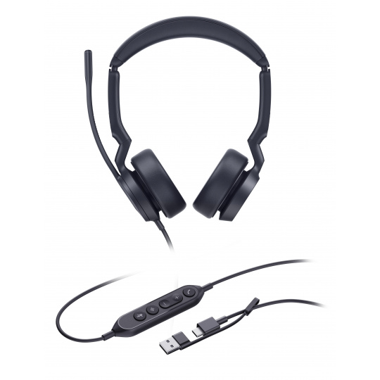 Yealink UH44 Dual UC USB-C/A, náhlavní souprava