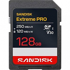 SanDisk Extreme Pro SD UHS-I 128GB SD 250MB/s(R) / 120MB/s(W) SanDisk Extreme Pro SD UHS-I 128GB SD 250MB/s(R) / 120MB/s(W)