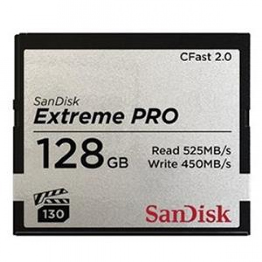 SanDisk Extreme Pro CFAST 2.0 128 GB 525 MB/s VPG130