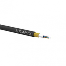 Solarix Zafukovací kabel MINI Solarix 04vl 9/125 HDPE Fca černý SXKO-MINI-4-OS-HDPE